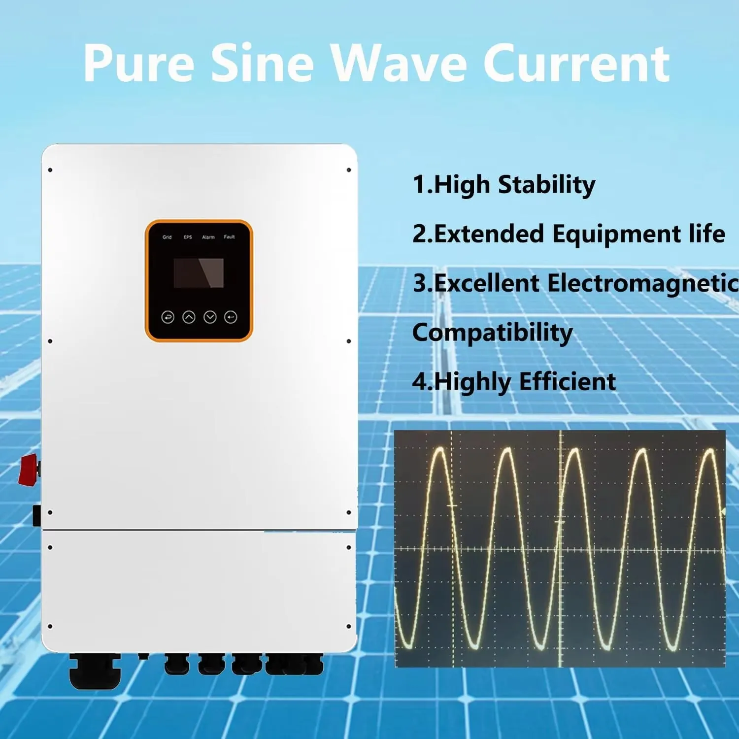 10KW Hybrid Solar Power System Complete Kit 550W*10 Pcs Solar Panel   10Kw Hybrid Inverter  16Kwh Battery