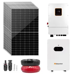10KW Hybrid Solar Power System Complete Kit 550W*10 Pcs Solar Panel   10Kw Hybrid Inverter  16Kwh Battery