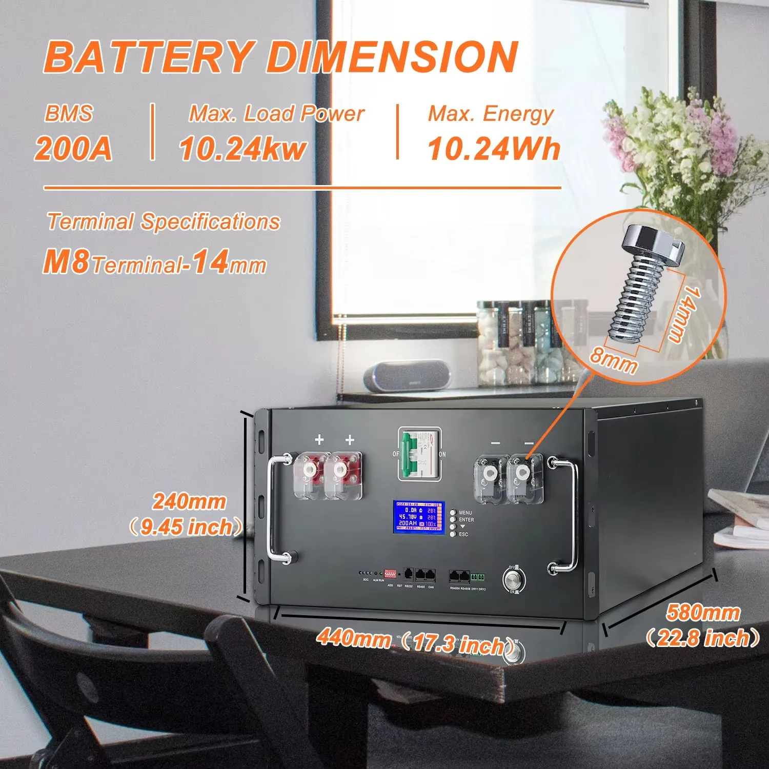 48V 100Ah 200Ah Lifepo4 Battery Pack 51.2V 120Ah 50Ah Lithium Battery 6000  Cycles for Home RV Solar Off-Grid 48V Lifepo4 NO Tax