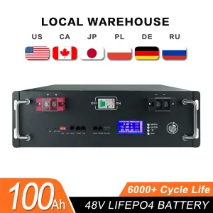 48V 100Ah 200Ah Lifepo4 Battery Pack 51.2V 120Ah 50Ah Lithium Battery 6000  Cycles for Home RV Solar Off-Grid 48V Lifepo4 NO Tax