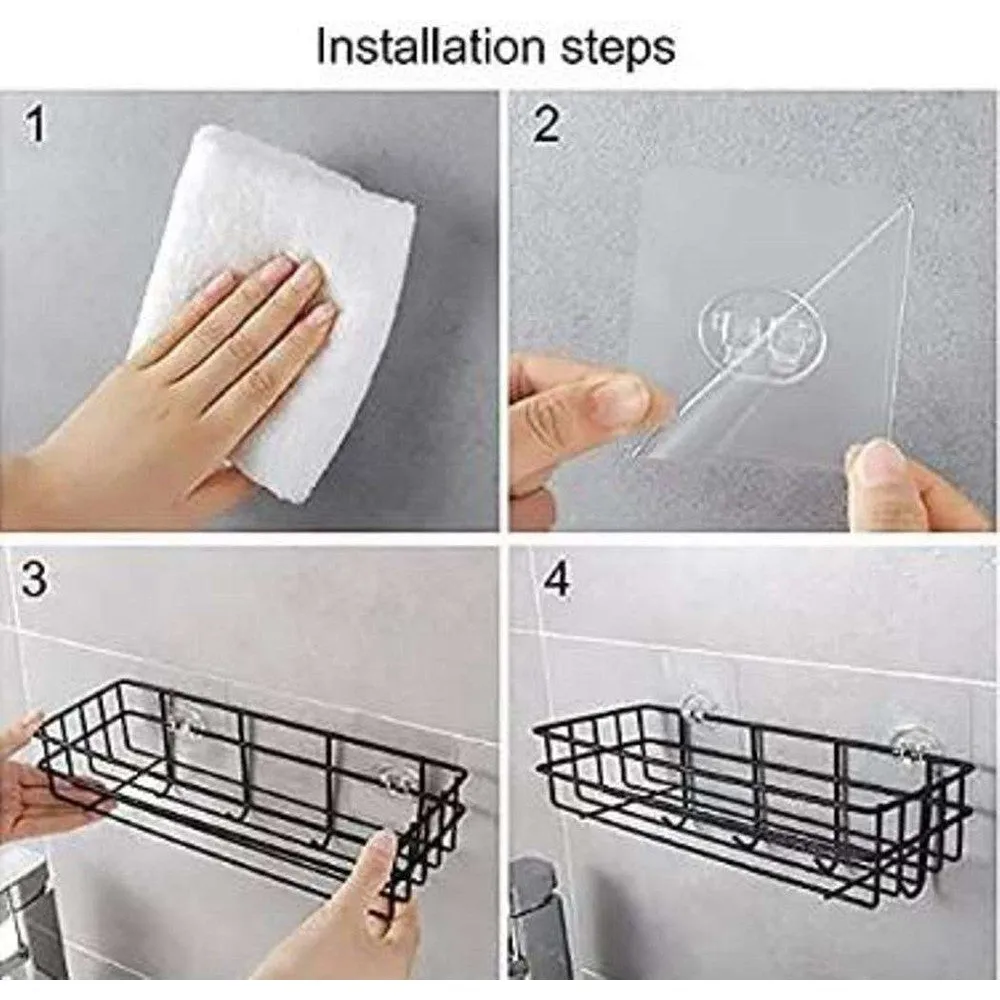 Bathroom Shelves Kitchen Multipurpose Rack with 4 Hook