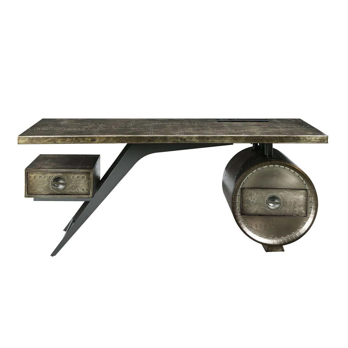 Brancaster - Writing Desk With USB Port - Bronze by Couch.com