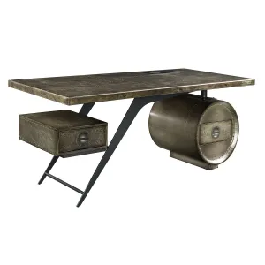 Brancaster - Writing Desk With USB Port - Bronze by Couch.com