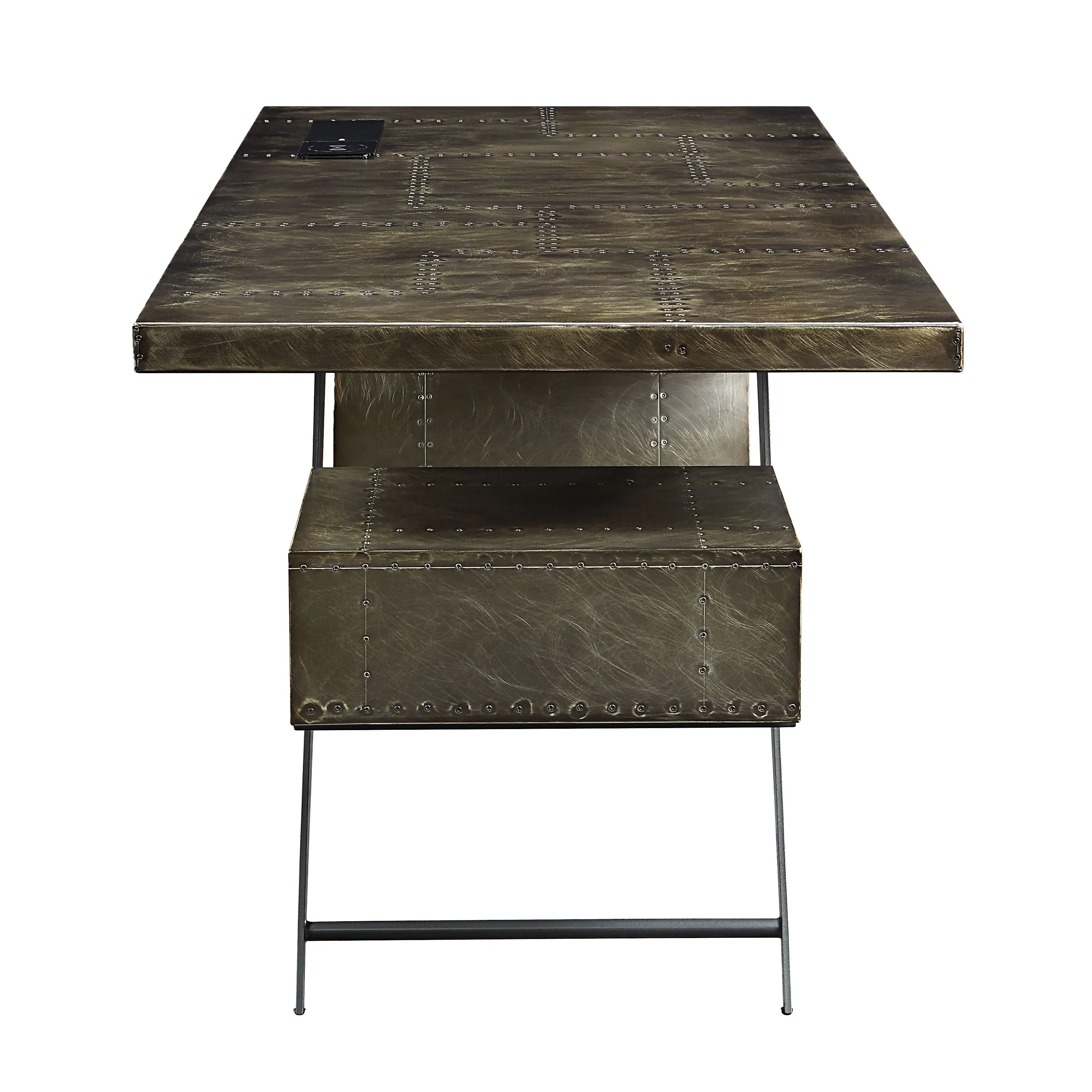 Brancaster - Writing Desk With USB Port - Bronze by Couch.com
