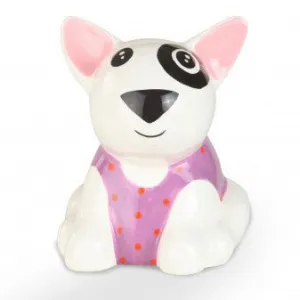 Ceramic Money Bank <br> Lilac Bull Dog