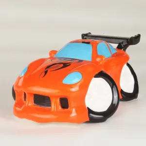 Ceramic Money Bank <br> Orange Zippy Racing Car
