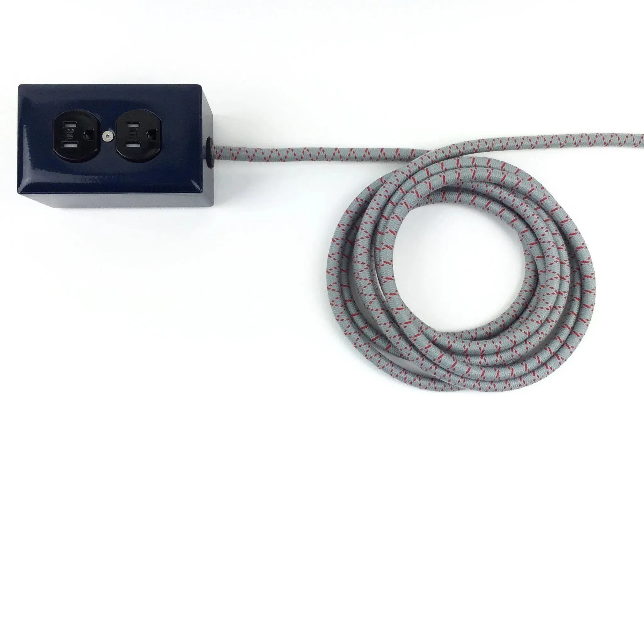 Extō in NAVY BLUE with Grey x Red X Pattern Cord