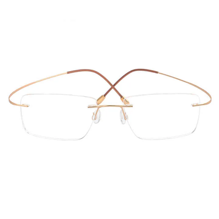 Japan Pure Titanium Rimless Executive-نظارات طبية