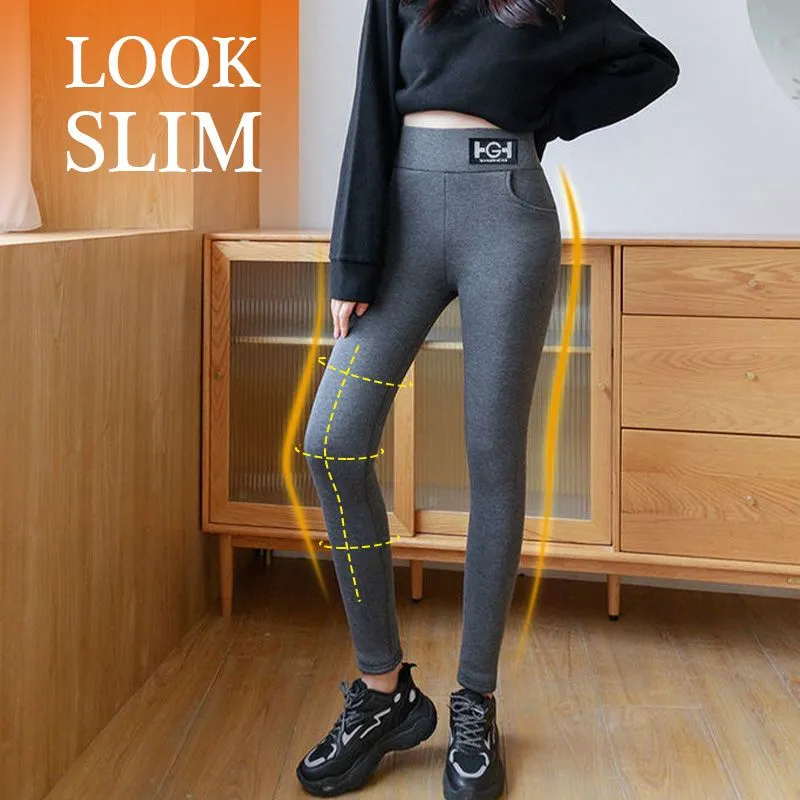 Lamb Velvet Thick Leggings for Women | Warm Fall/Winter Wear 