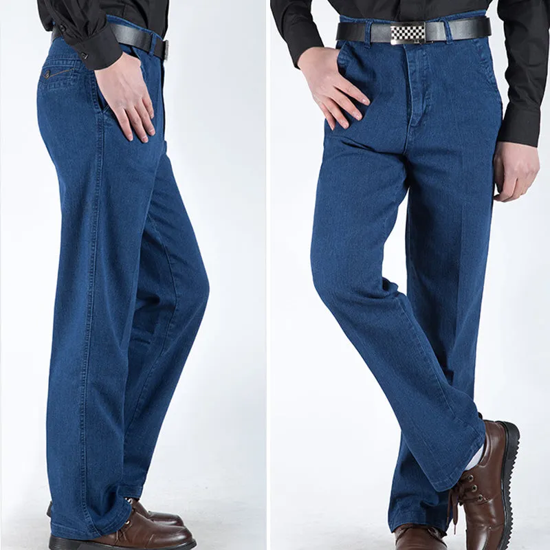 Mens High Waist Straight Fit Jeans(49% OFF)