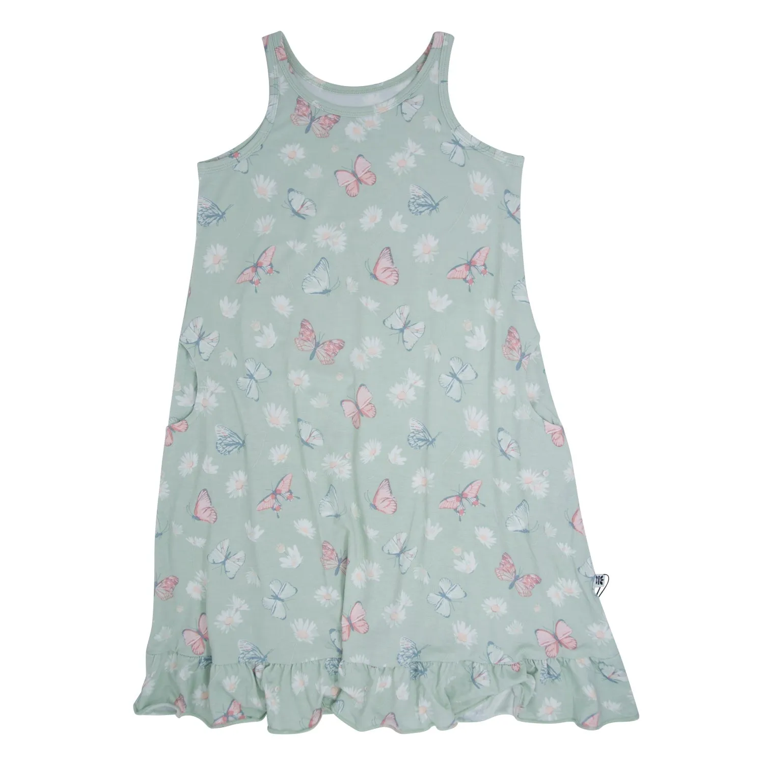 Mint Butterfly Daisy Bamboo Summer Boho Dress