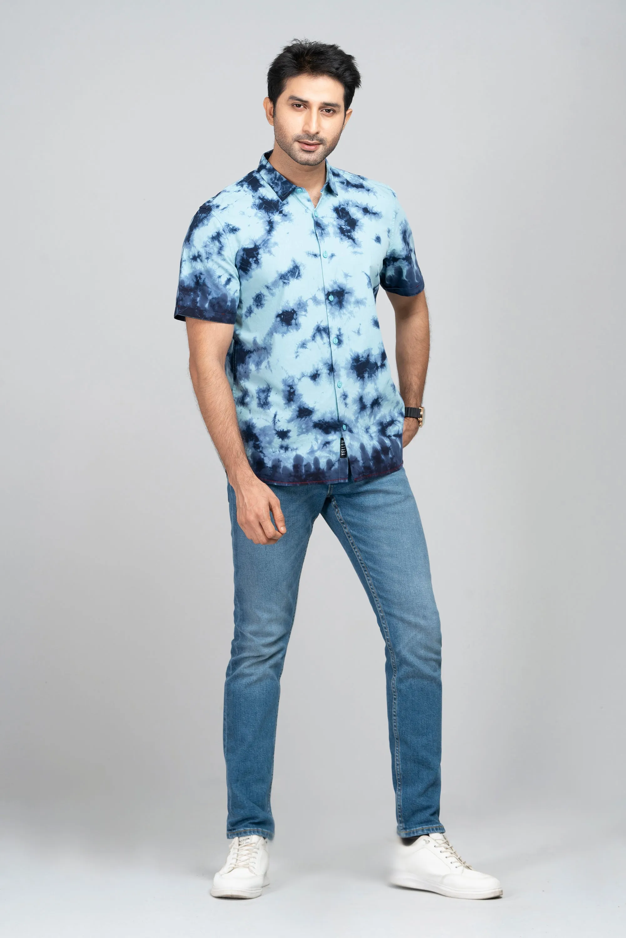 Regular Fit Dyed Casual Shirt