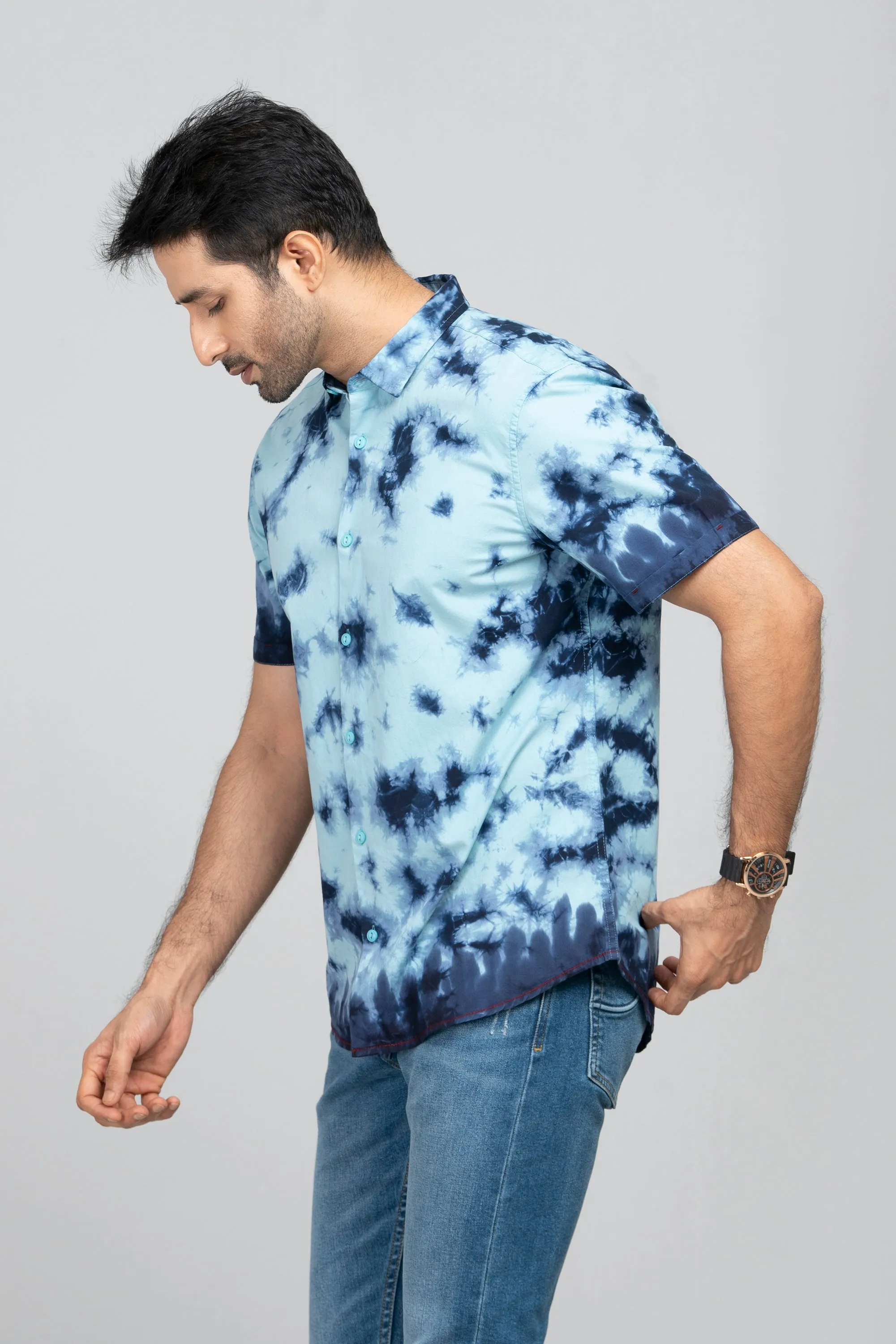 Regular Fit Dyed Casual Shirt