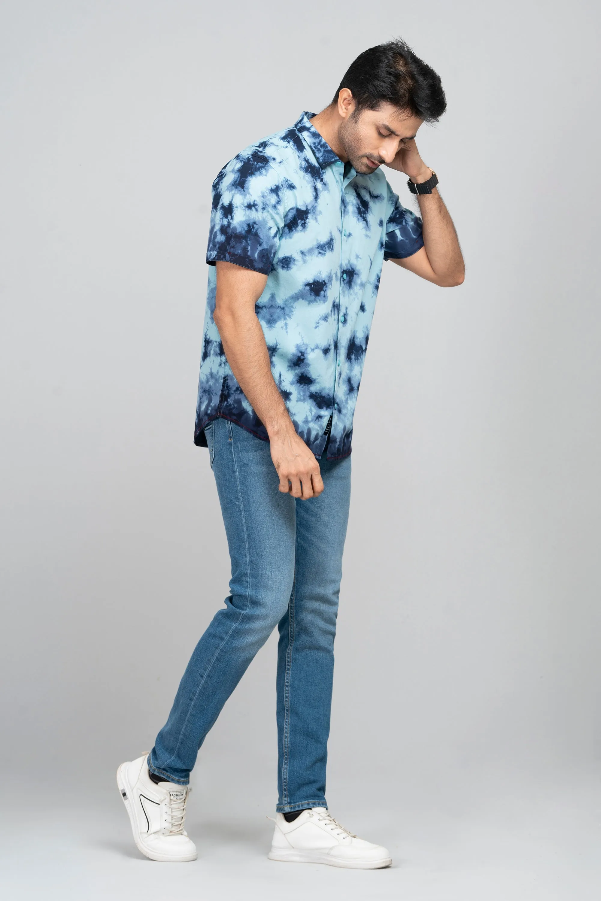 Regular Fit Dyed Casual Shirt