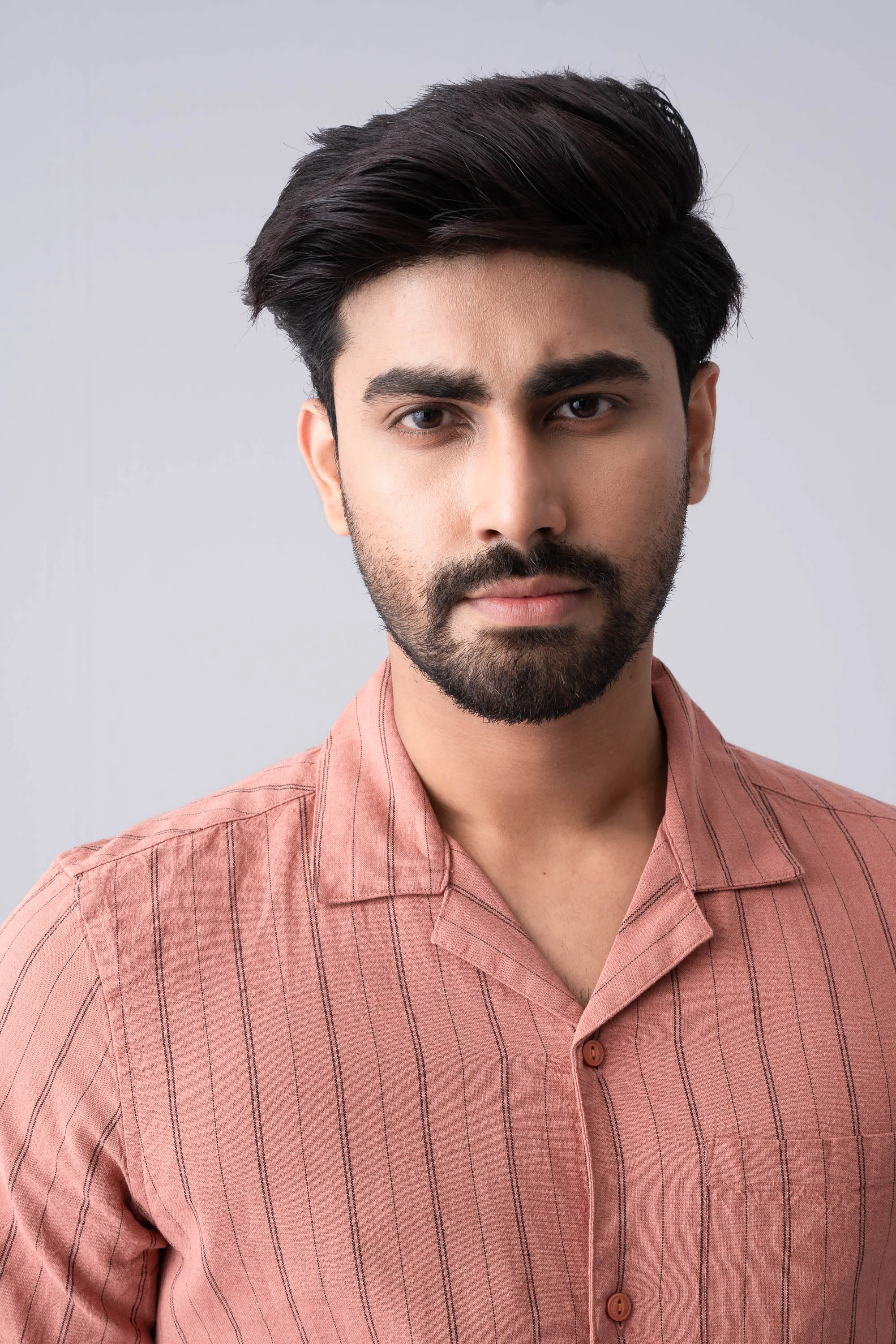 Slim Fit Striped Casual Shirt