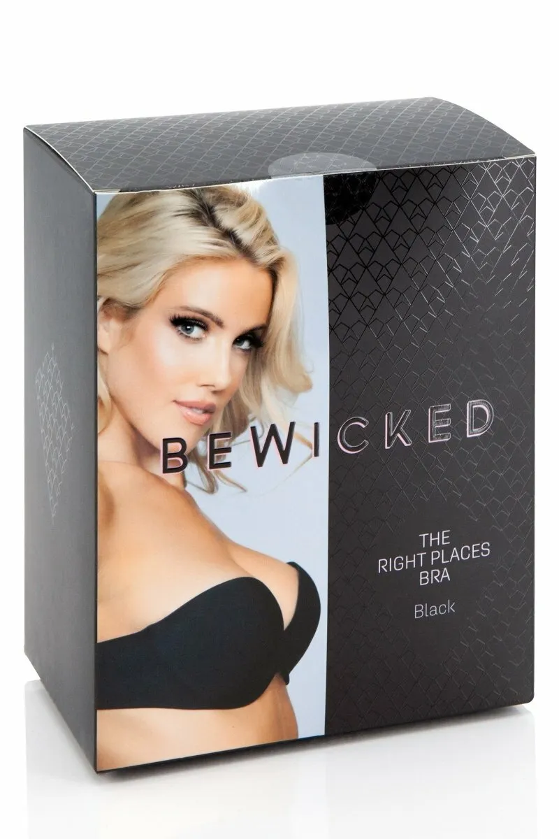 XB029 BK The Right Places Bra -