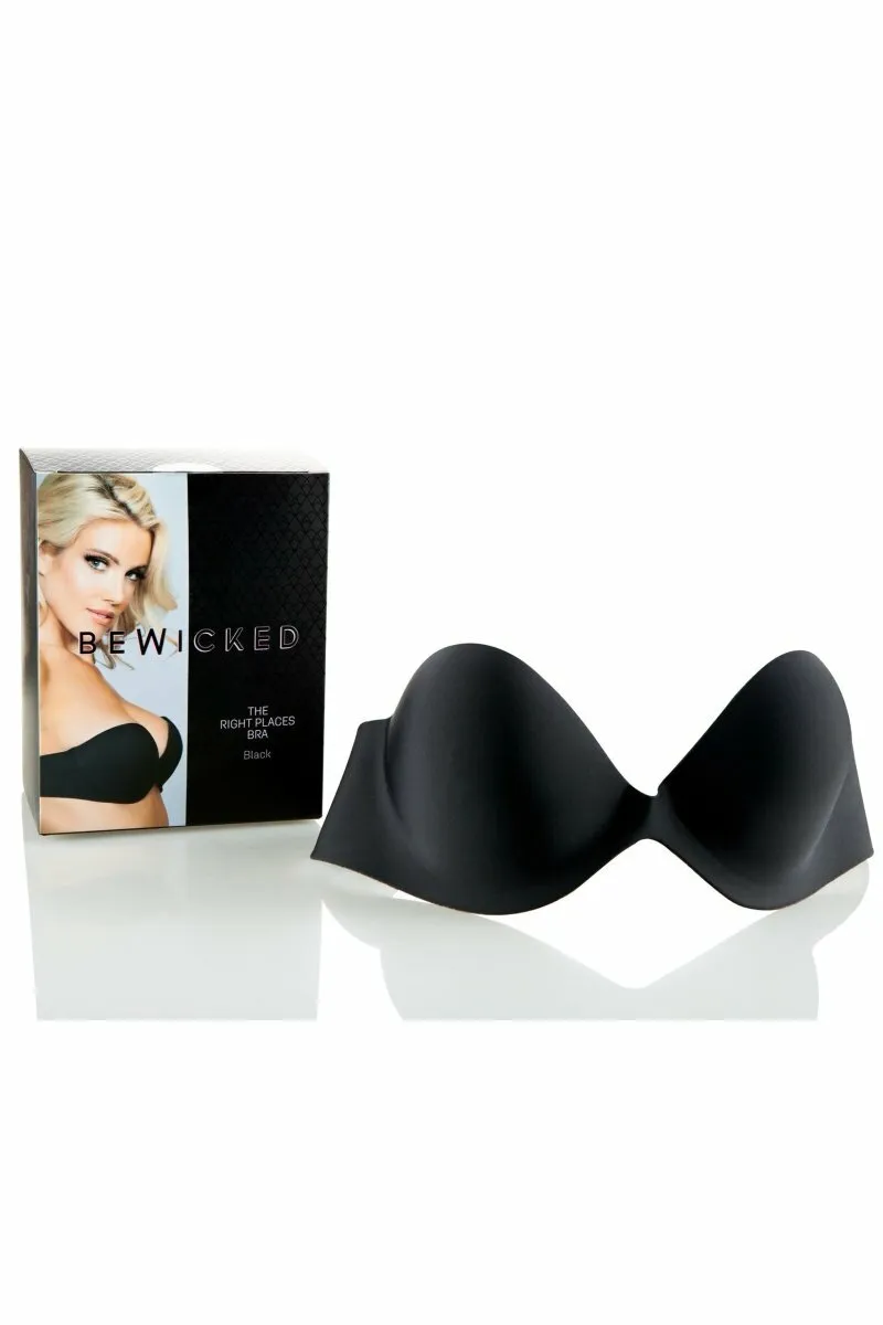 XB029 BK The Right Places Bra -